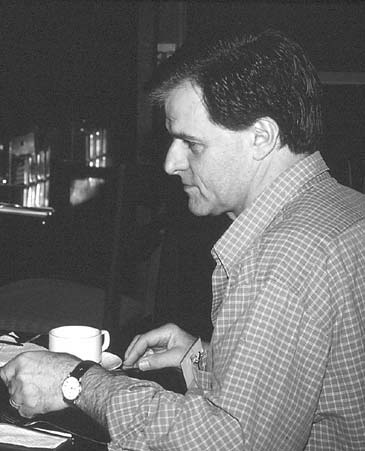 ANGFA Patron and well-known fish identity Rick Datodi enjoying a quiet coffee.