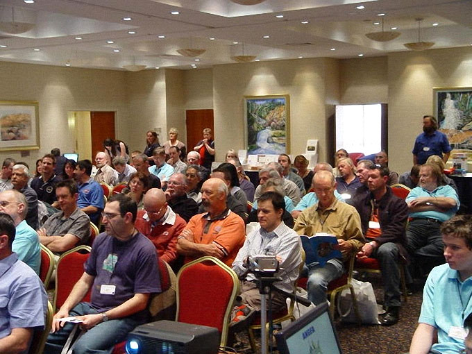 Delegates seated in the lecture room at the 2009 Sydney ANGFA convention