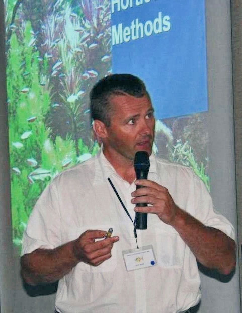 Tom Barr presenting on aquatic horticulture
