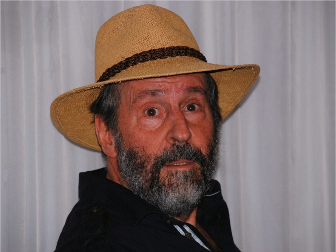 Heiko Bleher wearing a wide-brimmed hat
